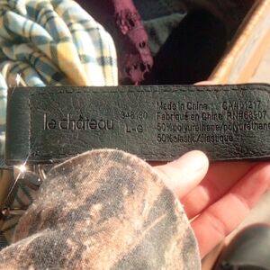 Le Chateau Textured Black Women's Belt